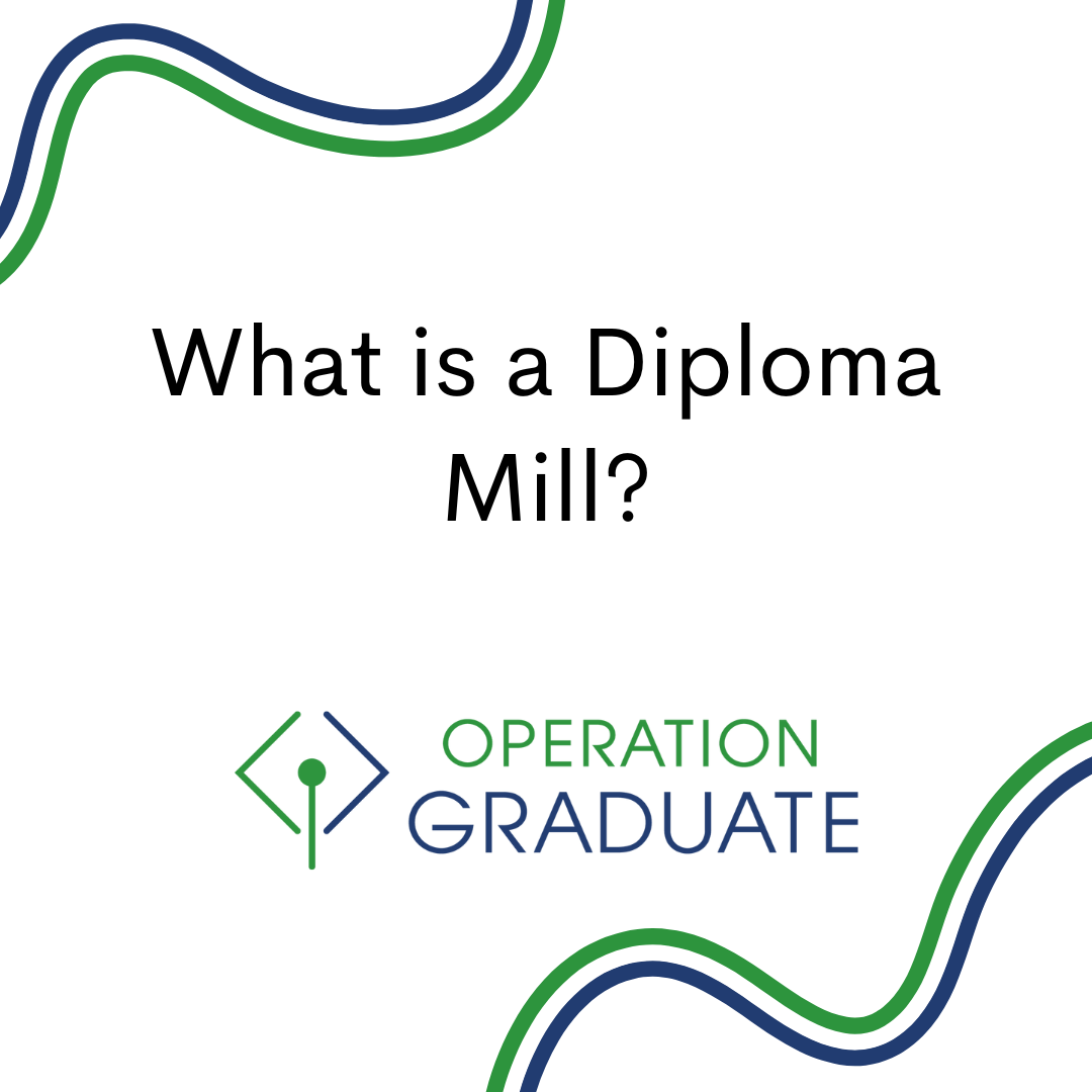 What Is A Diploma Mill Operation Graduate